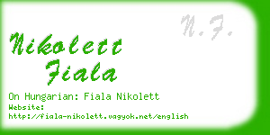 nikolett fiala business card